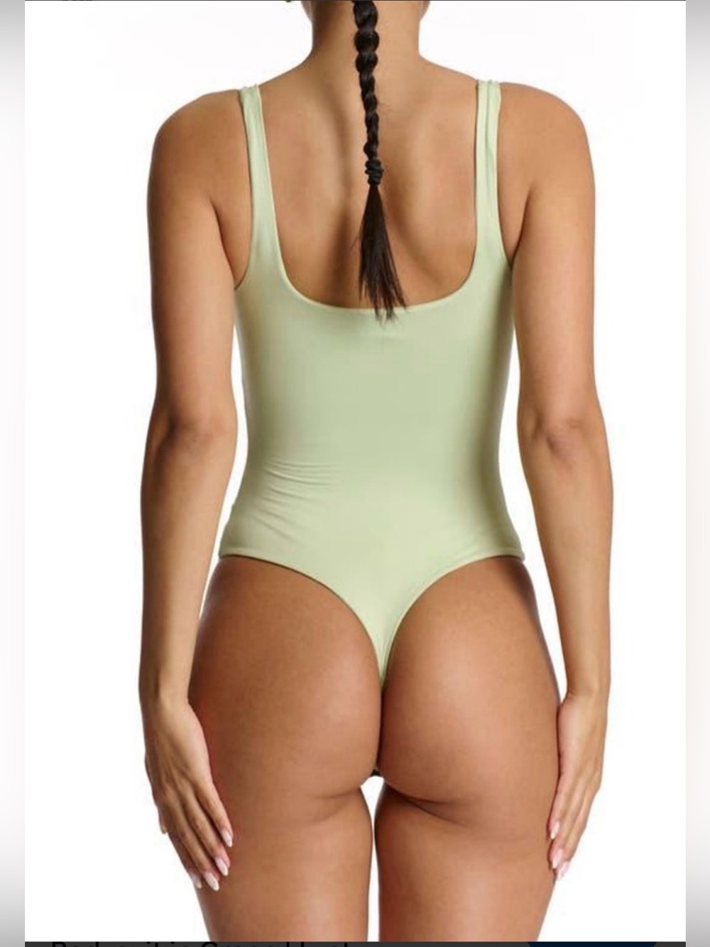 NWT Naked Wardrobe Bare Tank Bodysuit Sage Green 2x - Picture 2 of 10